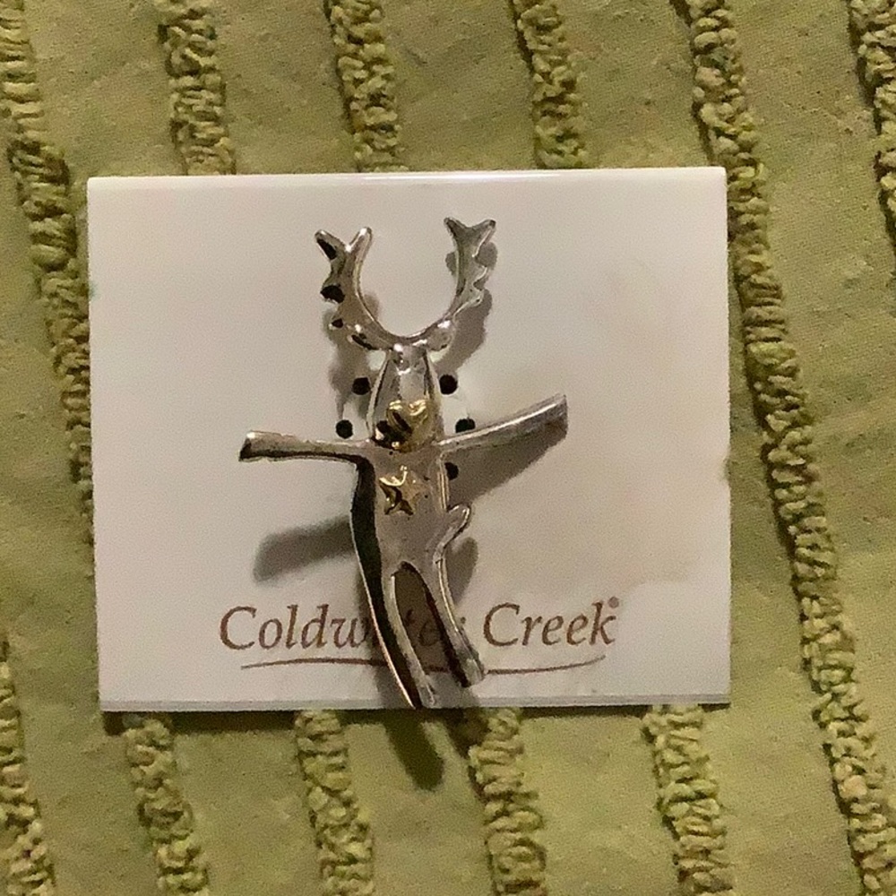 Reindeer & Christmas Tree Pins / Brooches by Coldwater Creek